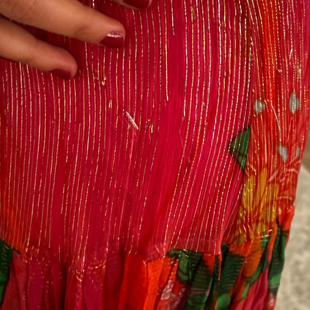 Floral Pink Maxi Dress - Picture 5 of 6